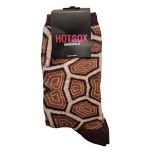 Hot Sox Geometric Brown Turtle Shell Casual Women’s Socks